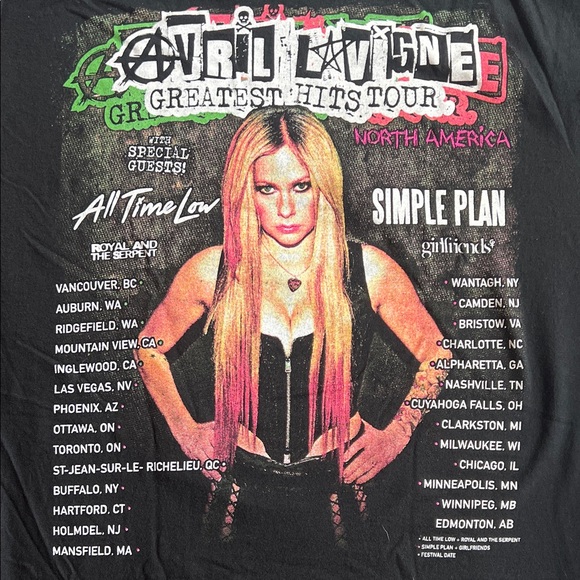 Avril Lavigne 2024 Greatest Hits Tour Shirt - Picture 5 of 5